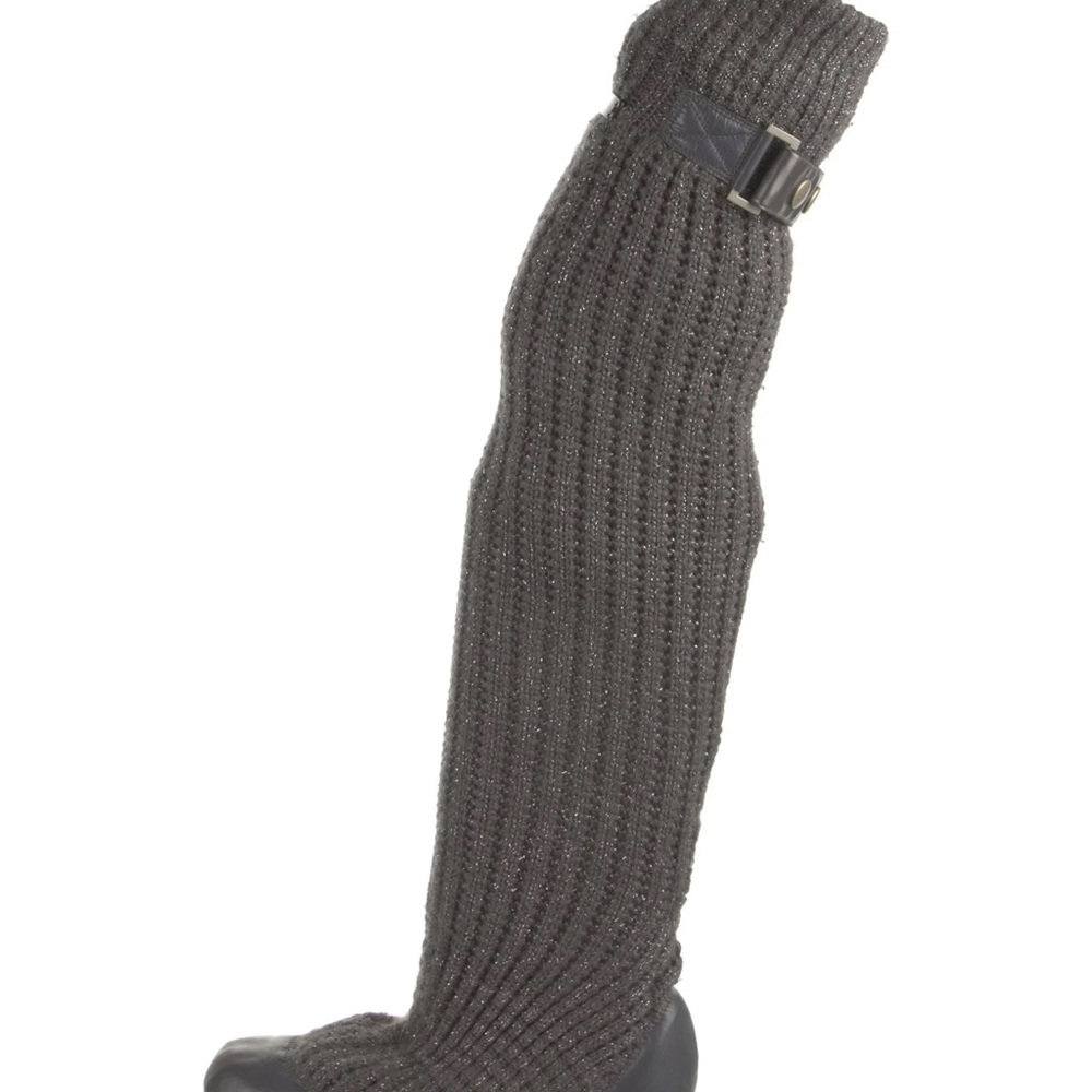 Stella McCartney for Adidas Grey Knit Sock Over-the-Knee Boots Women’s 9